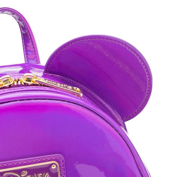 Loungefly Disney Mickey Mouse Holographic Series Mini Backpack - Amethyst - Picture 3 of 9